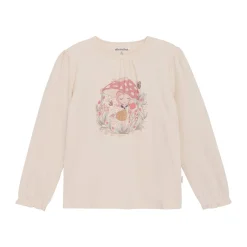 GOTS Långärmad T-shirt Sandshell>Minymo Clearance