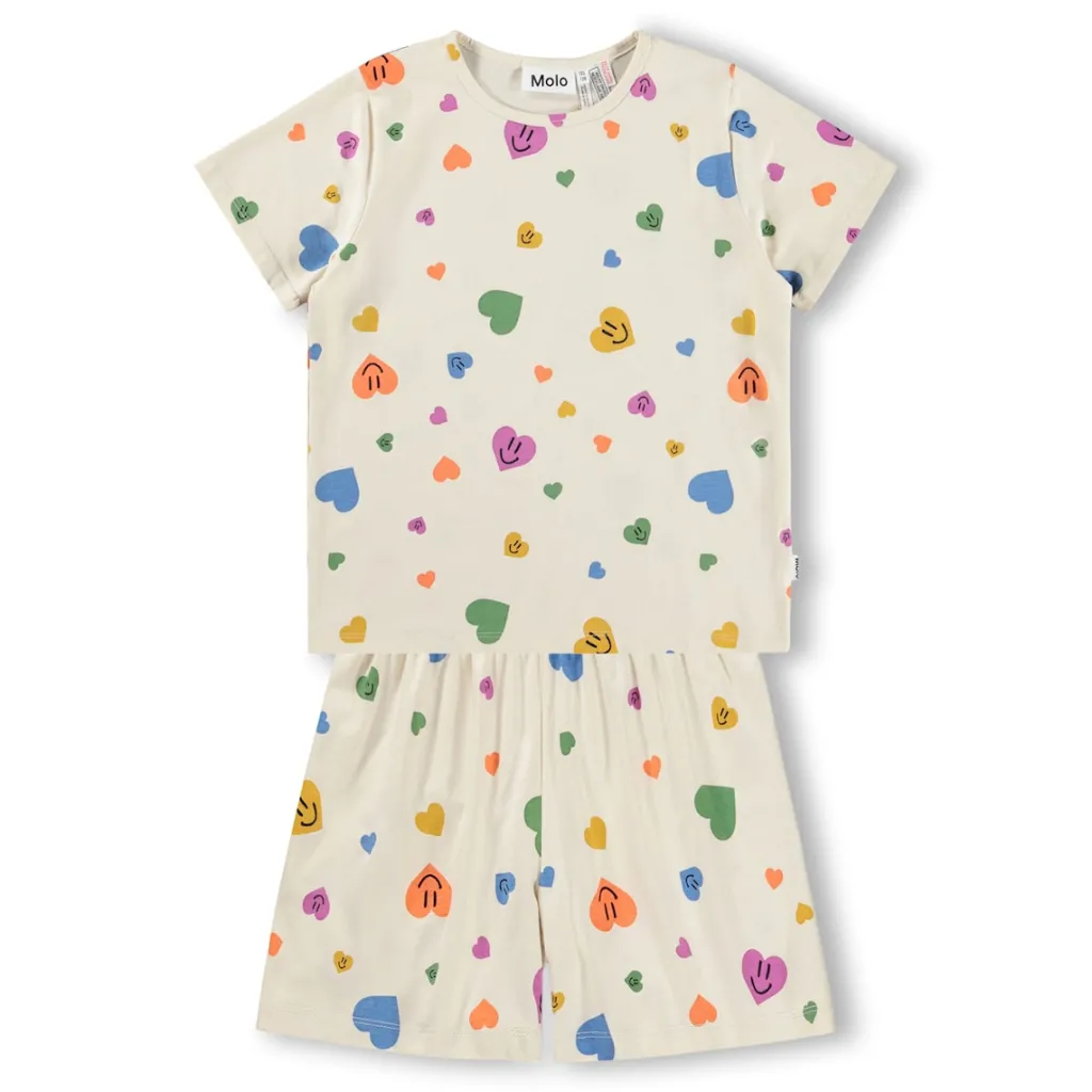 GOTS Luvis Pyjamas Confetti Smiles>Molo New