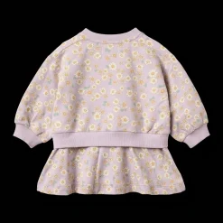 GOTS Maggie Sweatklänning Lavender Daisies><noscript><img width=