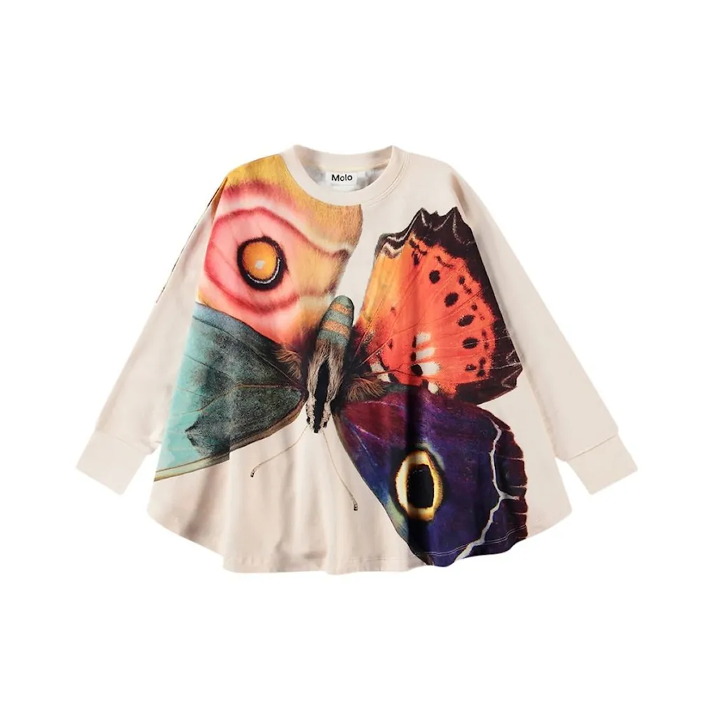 GOTS Marcella Tröja Giant Butterfly>Molo Outlet
