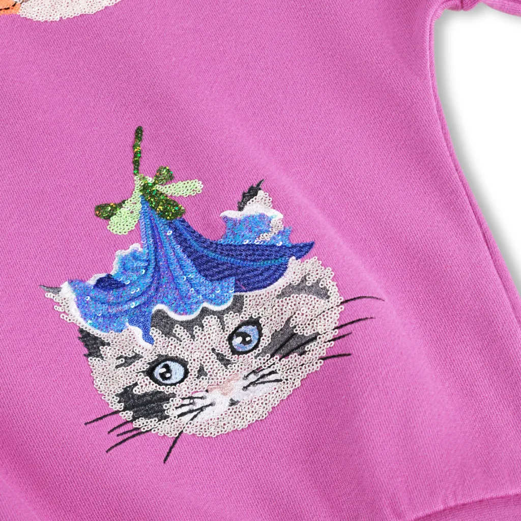 GOTS Marika Sweatshirt Animal Sparkle>Molo Online