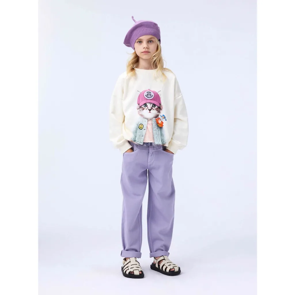 GOTS Maxi Sweatshirt Kitty Miauu>Molo Online