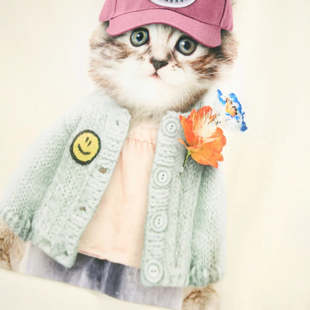GOTS Maxi Sweatshirt Kitty Miauu>Molo Online