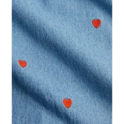 GOTS Mini Hearts Aoe Vävda Byxor Blue><noscript><img width=