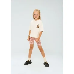 GOTS Moore Ribbade Shorts Old Rose Striped><noscript><img width=