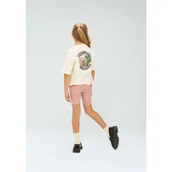 GOTS Moore Ribbade Shorts Old Rose Striped><noscript><img width=