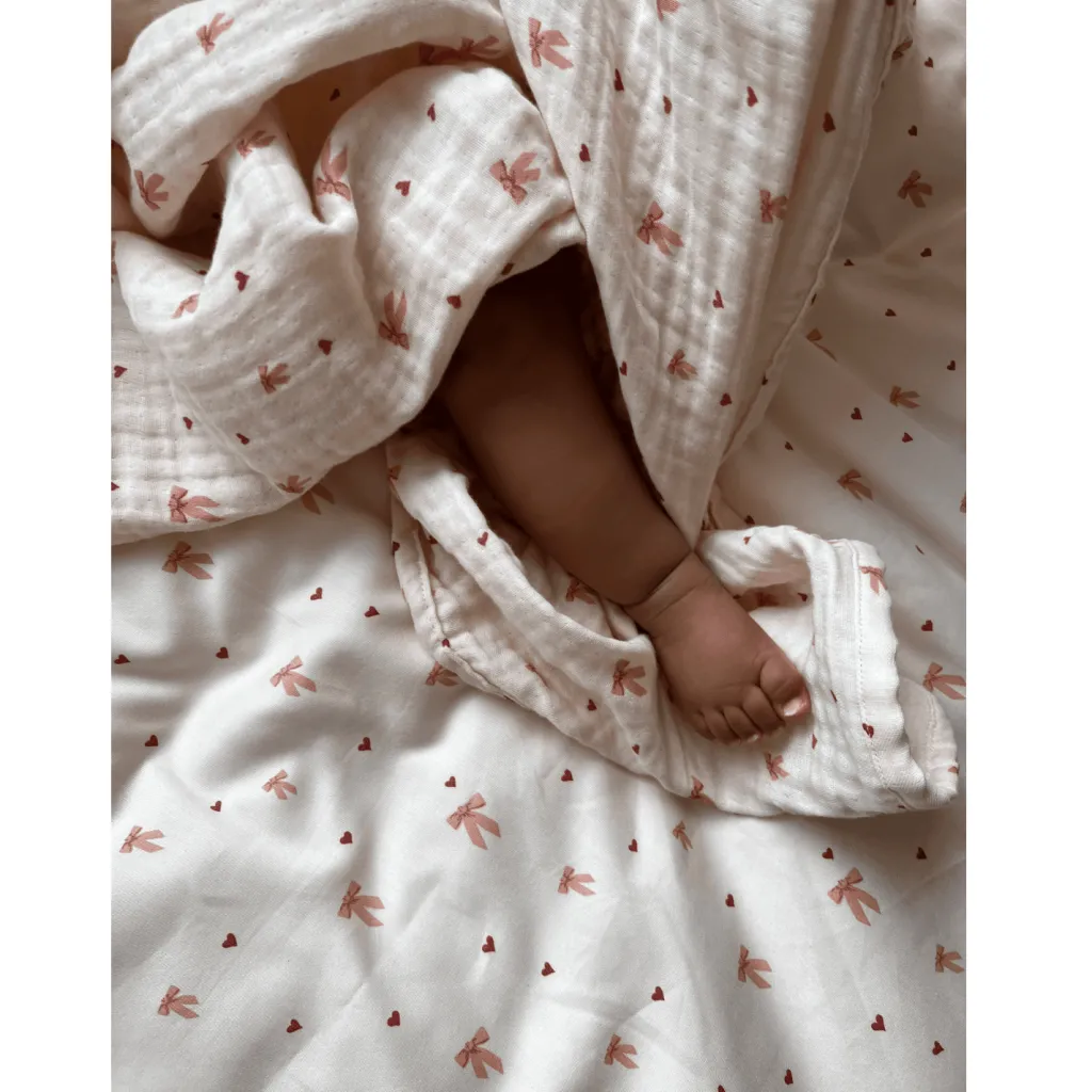 GOTS Muslin Babyfilt Bows>Cam Cam Discount