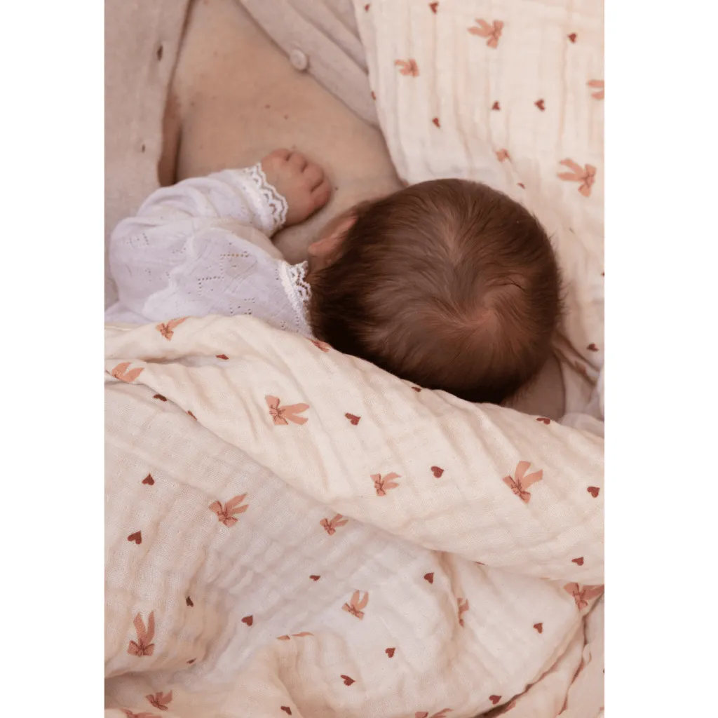 GOTS Muslin Babyfilt Bows>Cam Cam Discount