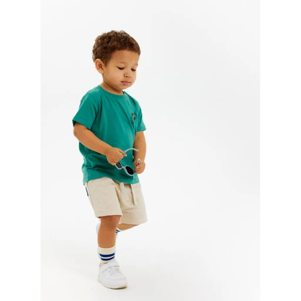 GOTS Newel Tee Bottle Green>The New Siblings New