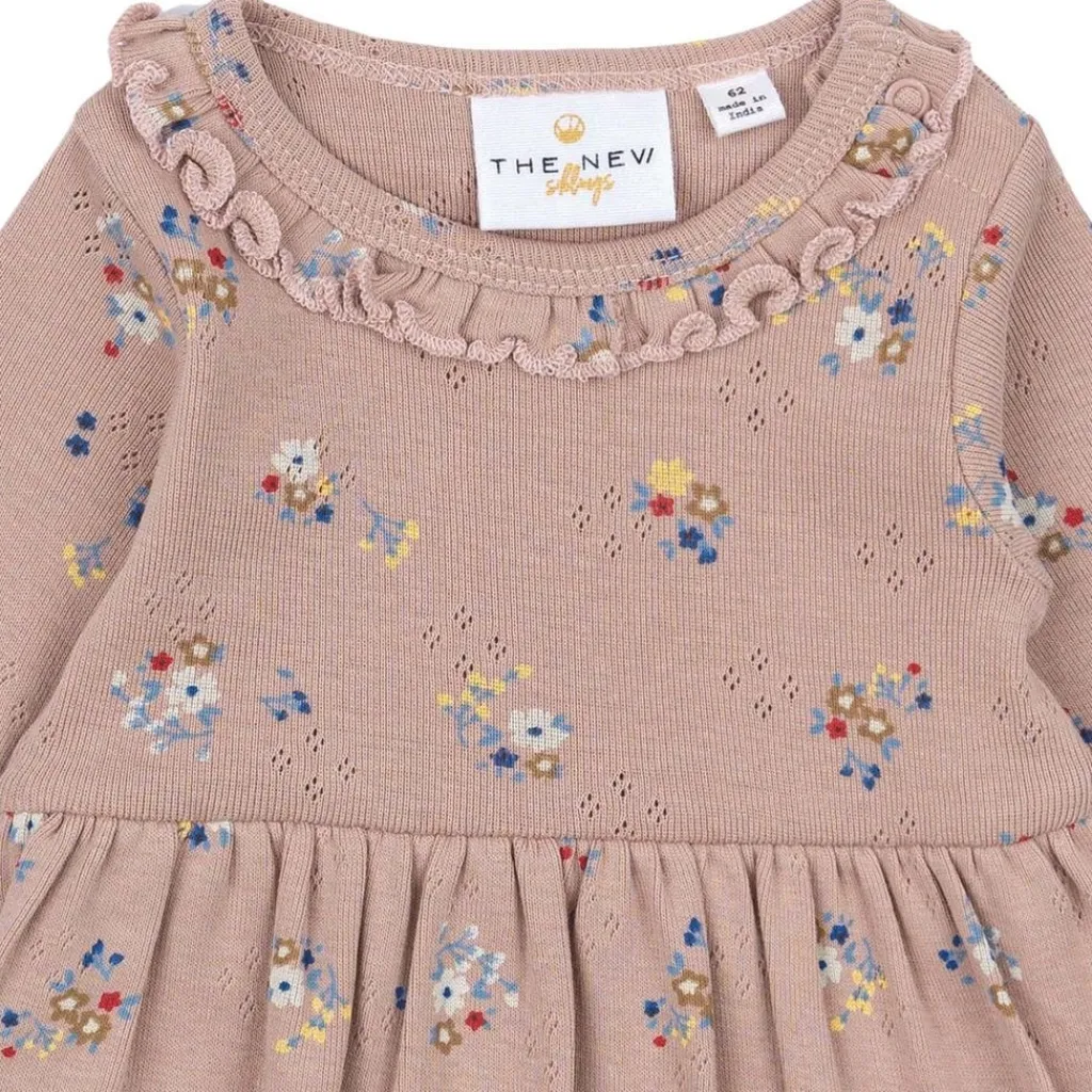 GOTS Nicole Pointelle Bodydress Adobe Rose>The New Siblings Best