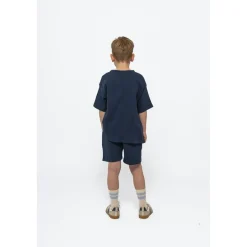 GOTS Nudvig Waffle Shorts Mood Indigo><noscript><img width=