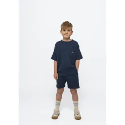 GOTS Nudvig Waffle Shorts Mood Indigo><noscript><img width=