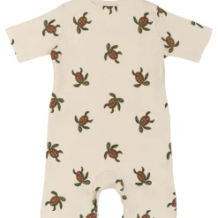 GOTS Owen Ribbad Jumpsuit White Swan Aop>The New Siblings