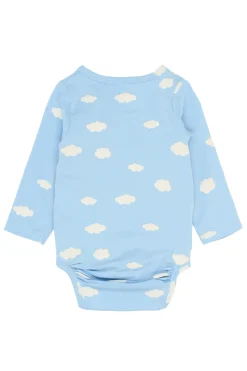 GOTS Paco Långärmad Omlottbody Powder Blue>The New Siblings Best