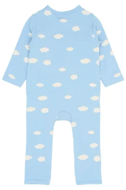 GOTS Paco Långärmad Omlott-jumpsuit Powder Blue>The New Siblings Outlet