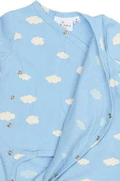GOTS Paco Långärmad Omlott-jumpsuit Powder Blue><noscript><img width=