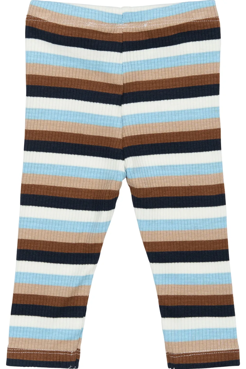 GOTS Park Ribbade Leggings Powder Blue Striped>The New Siblings Clearance