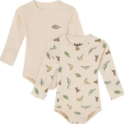 GOTS Petter Body 2-pack Off White / Dinosaur>Buddy & Hope Best