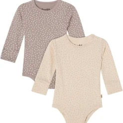 GOTS Petter Body 2-pack Beige / Taupe Dots>Buddy & Hope Hot