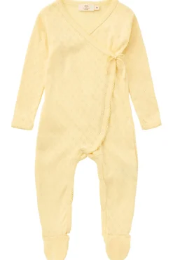 GOTS Pointelle Body Pale Yellow>Copenhagen Colors Outlet