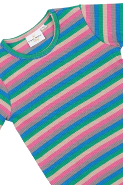 GOTS Polly Långärmad Ribbad Topp Multi Striped><noscript><img width=