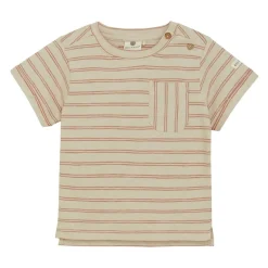 GOTS Randig T-shirt French Oak>EnFant Hot