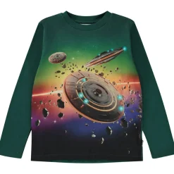 GOTS Reif Långärmad T-shirt Rainbow Space>Molo Hot