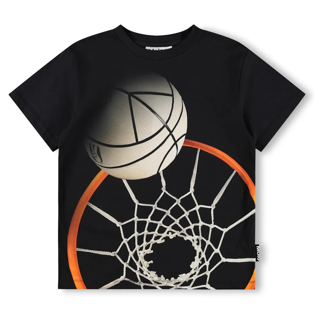 GOTS Riley T-shirt Basket Hoop Dk>Molo Discount