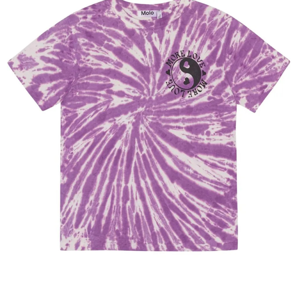GOTS Riley T-shirt Love Tie Dye>Molo Outlet