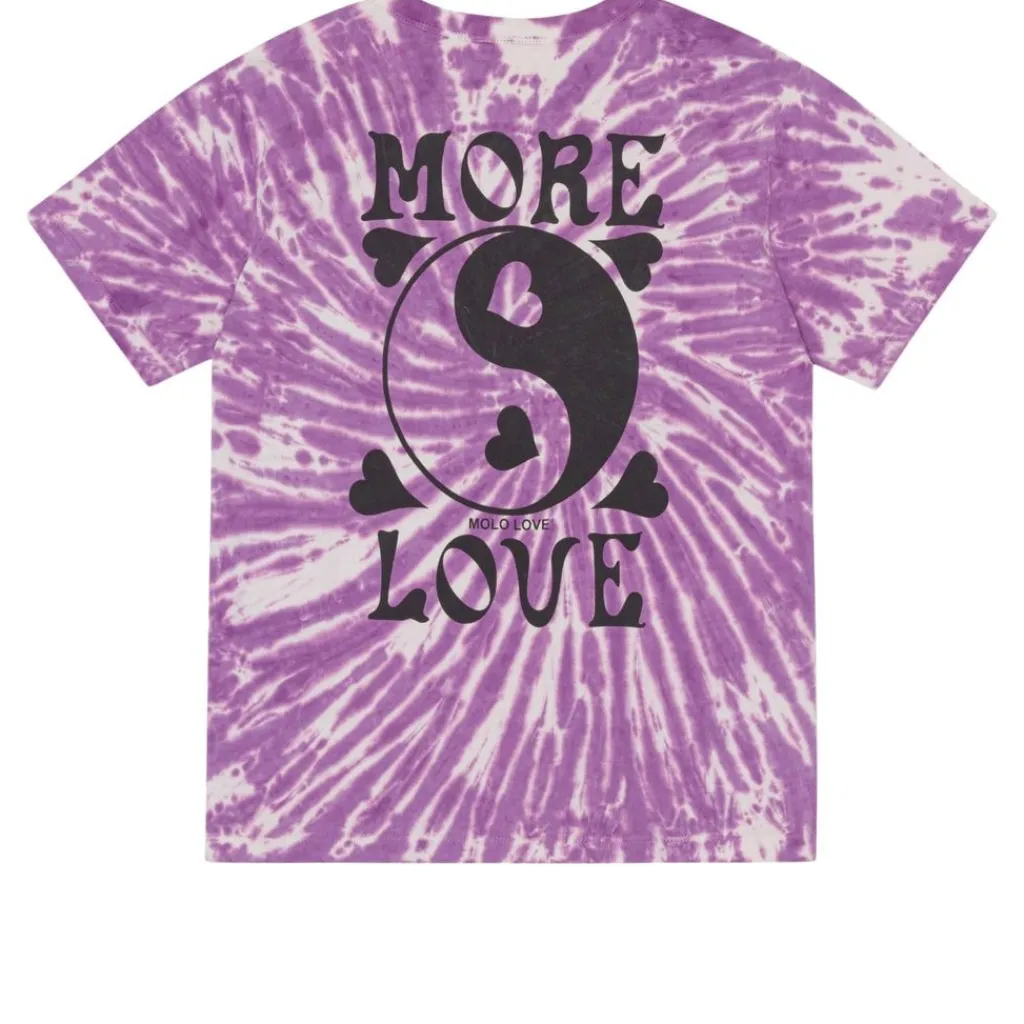 GOTS Riley T-shirt Love Tie Dye>Molo Outlet