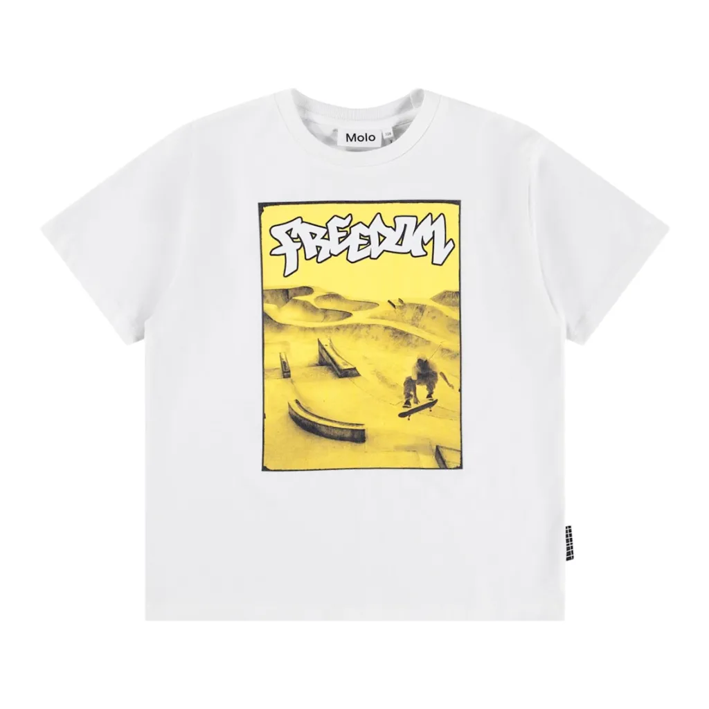 GOTS Riley T-shirt Yellow Skate>Molo