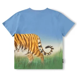 GOTS Rubin T-shirt Tiger On Blue>Molo Sale