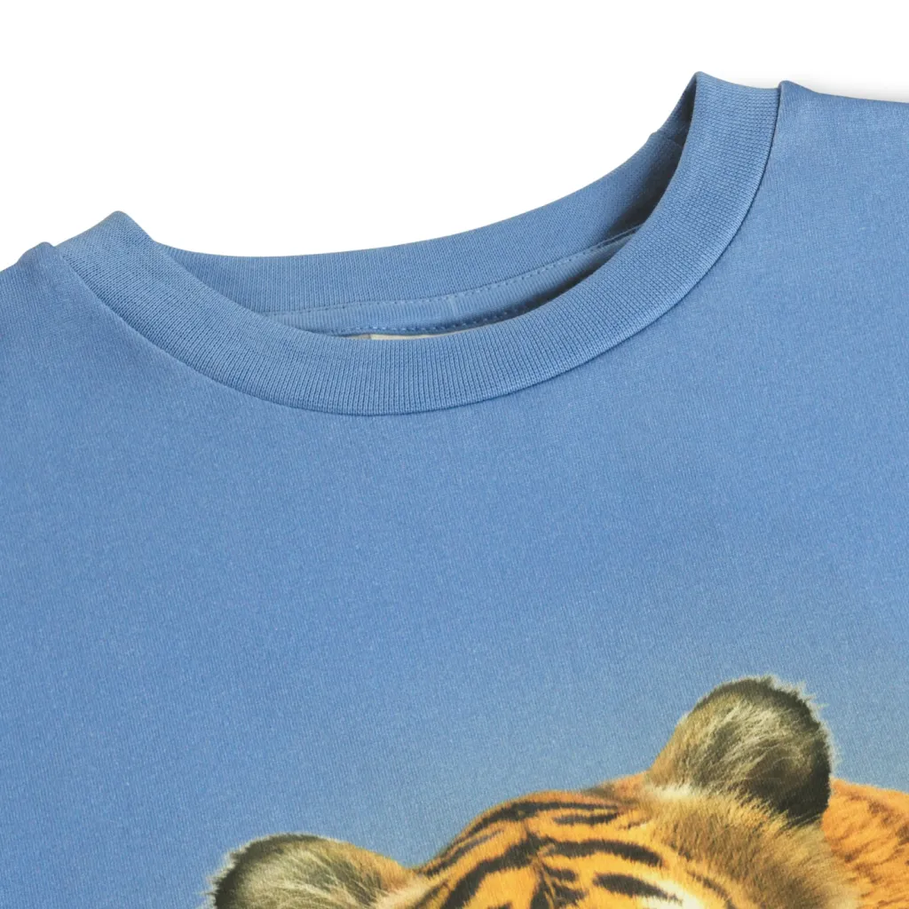 GOTS Rubin T-shirt Tiger On Blue>Molo Sale