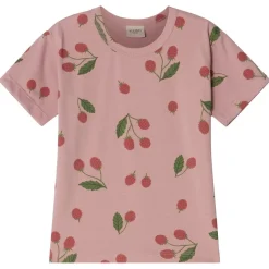 GOTS Santorini Mönstrad T-shirt Med Hallon Woody Rose>Kuling Discount