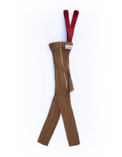 GOTS Strumpbyxor I Bomull Med Hängslen Acorn Brown With Maple Leaf><noscript><img width=