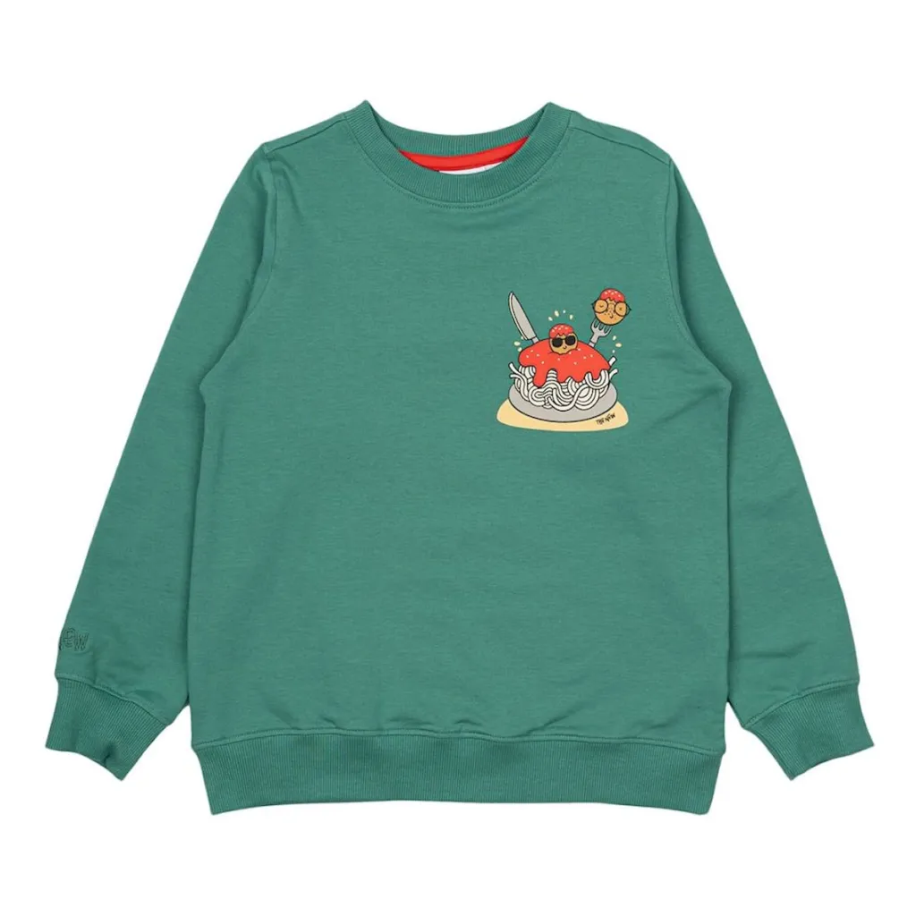 GOTS Sweatshirt Bottle Green>The New Sale
