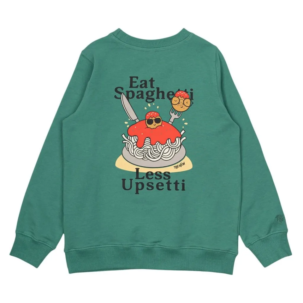 GOTS Sweatshirt Bottle Green>The New Sale