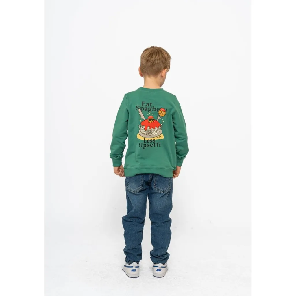 GOTS Sweatshirt Bottle Green>The New Sale