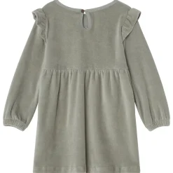 GOTS Tanja Klänning I Velour Sage Green><noscript><img width=