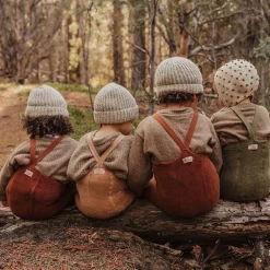 GOTS Teddy Leggings Acorn Brown>Silly Silas Hot