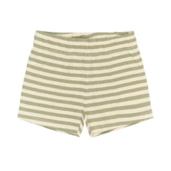 GOTS Uni Ribbade Shorts Tea Striped>The New Siblings New