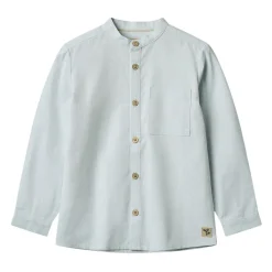 GOTS Willium Skjorta Light Blue Chambray>Wheat Best