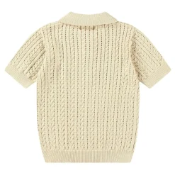 Gretel Knitted Polo Shirt Brazilian Sand>Molo