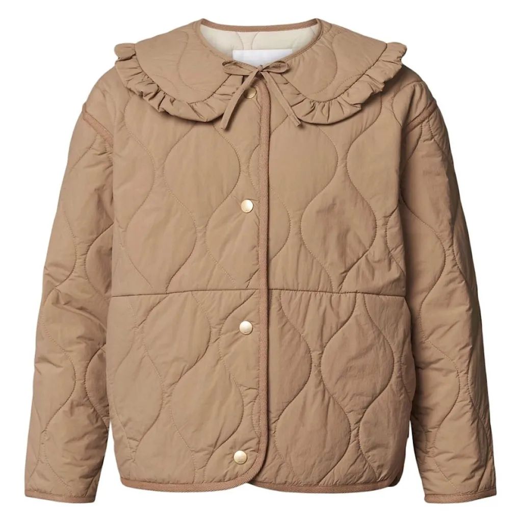 Hailey Quilted Jacket Sandalwood>Molo Outlet
