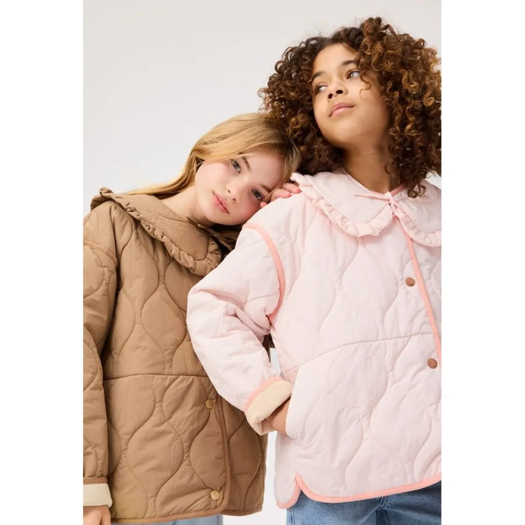 Hailey Quilted Jacket Sandalwood>Molo Outlet