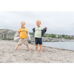 Hallon Kids Vindtät Jacka Beach Beige><noscript><img width=
