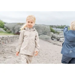 Hallon Kids Vindtät Jacka Beach Beige><noscript><img width=