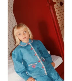 Hazel Överskjorta Mid Blue Rinse><noscript><img width=