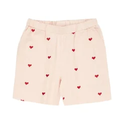 Heart Twill Shorts Dusty Rose Berry Hearts>Copenhagen Colors