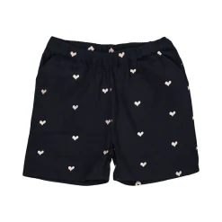 Heart Twill Shorts Navy Soft Pink Hearts>Copenhagen Colors Best